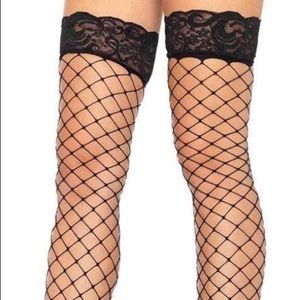 Fish net thigh high stockings